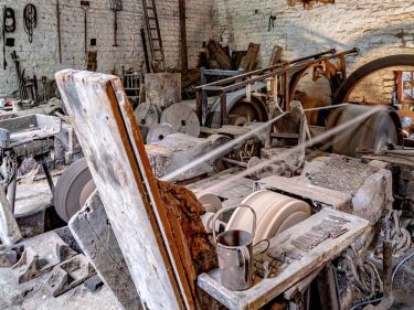 Grinding stones in the Shepherd Wheel, Sheffield