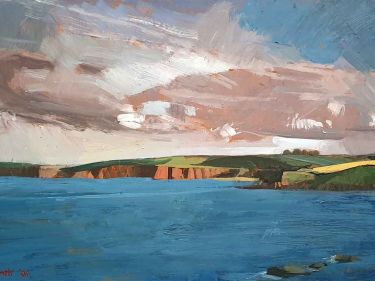 Near Kettleness. Painting by Ken Reah